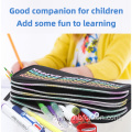 Three zipper pencil case gradient color pencil case